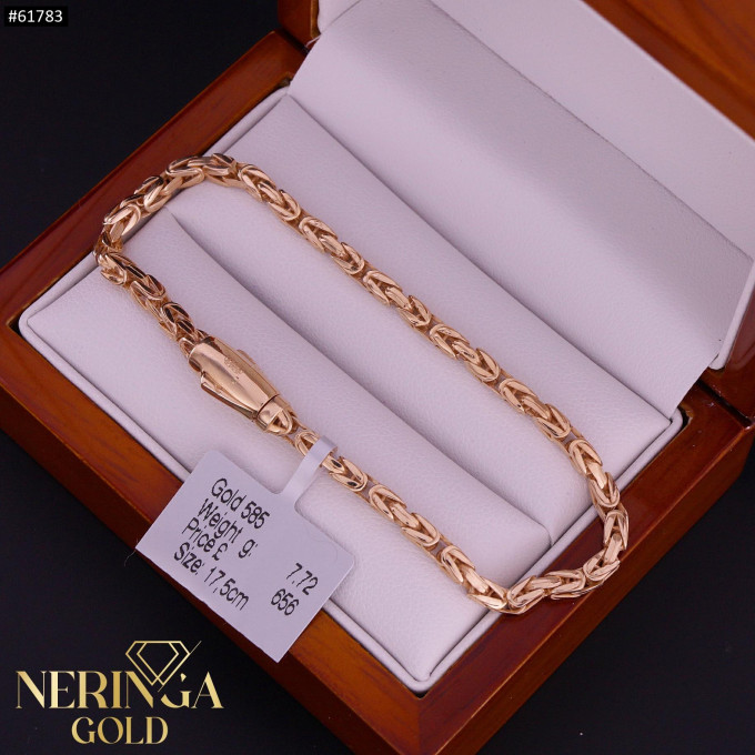 Rose gold full-bodied bracelet #61783