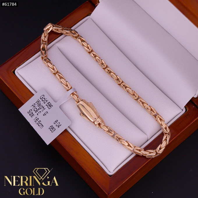 Rose gold full-bodied bracelet #61784