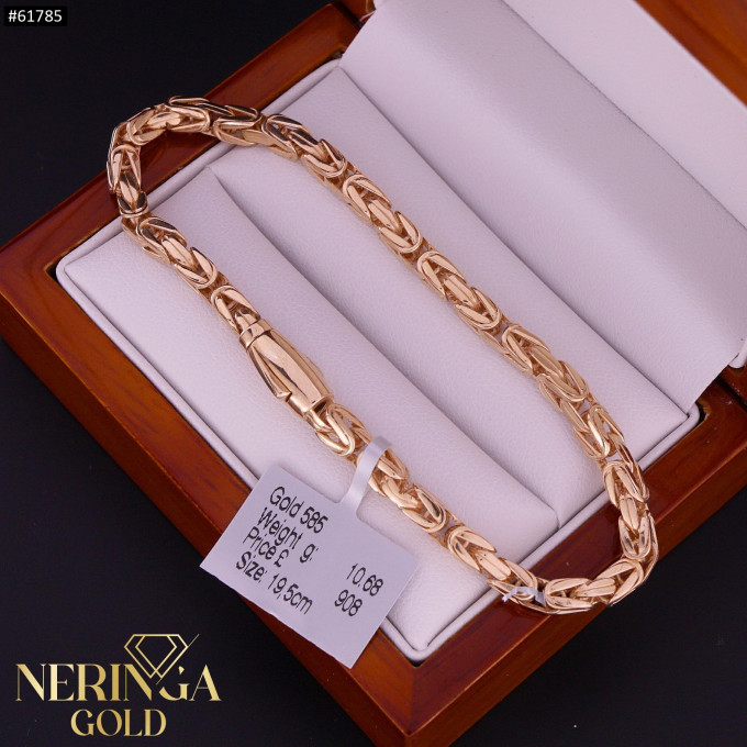 Rose gold full-bodied bracelet #61785