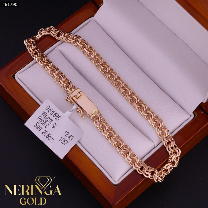 Rose gold full-bodied bracelet #61790