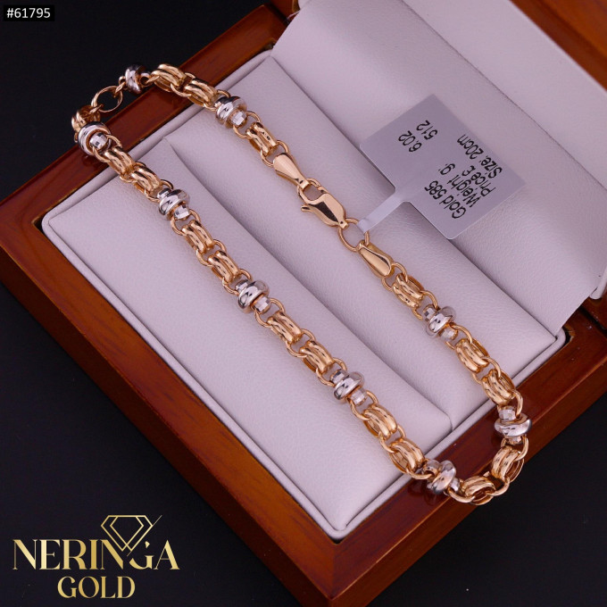 White rose gold bracelet #61795