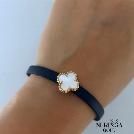 Rose rubber gold rubber bracelet #61949