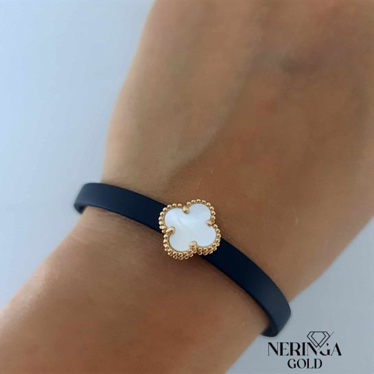 Rose rubber gold rubber bracelet #61949