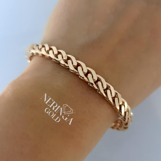 Rose gold hoop bracelet #60251