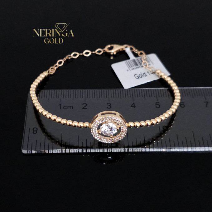 Rose gold hoop bracelet #60254