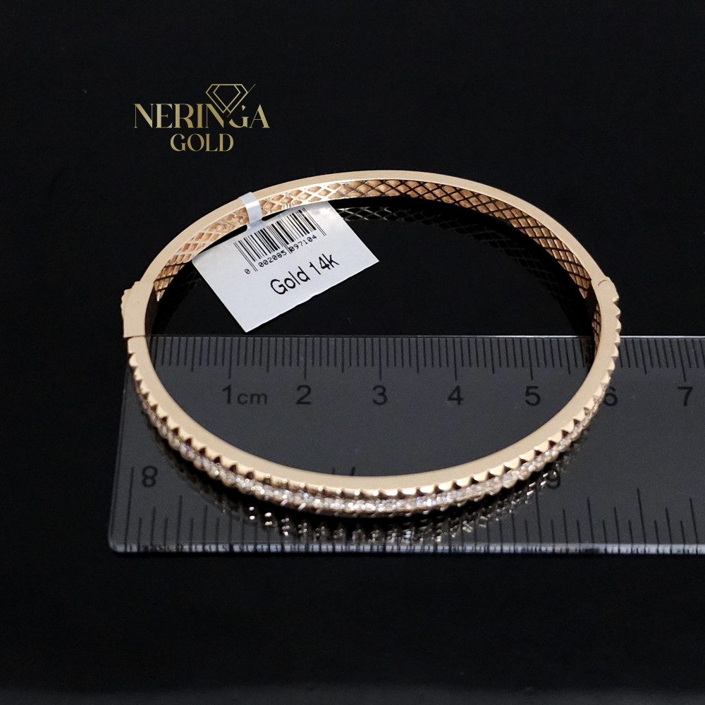 Rose gold hoop bracelet #66673