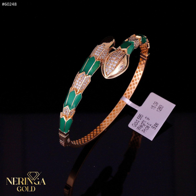 Rose gold hoop bracelet #60248