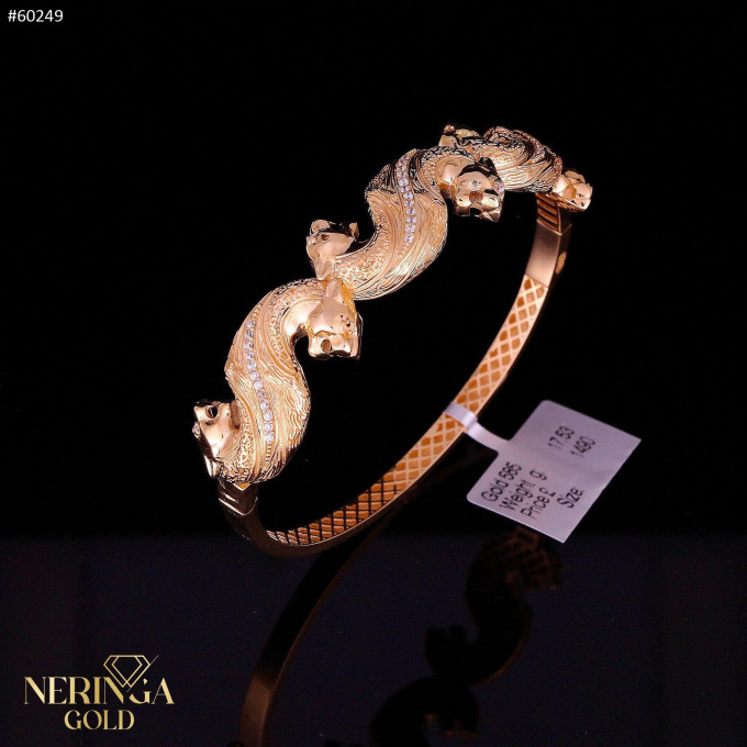 Rose gold hoop bracelet #60249