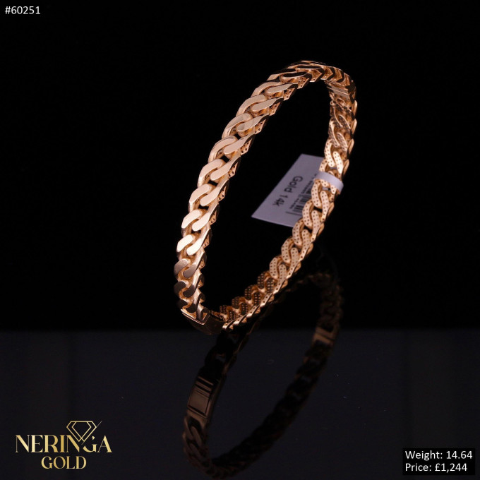 Rose gold hoop bracelet #60251