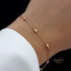 Rose gold bracelet #61758