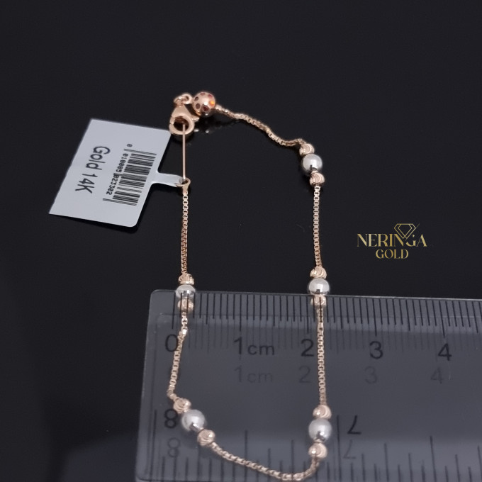 White rose gold bracelet #61755