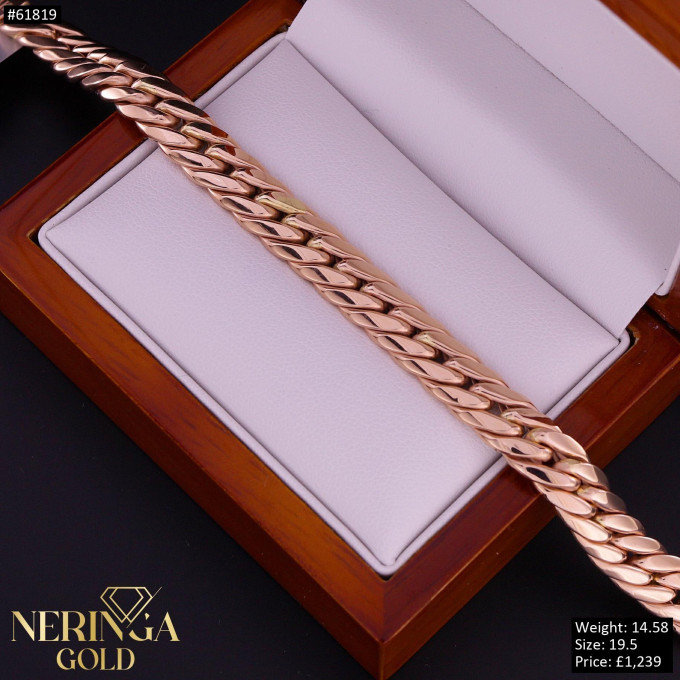 Rose gold bracelet #61819