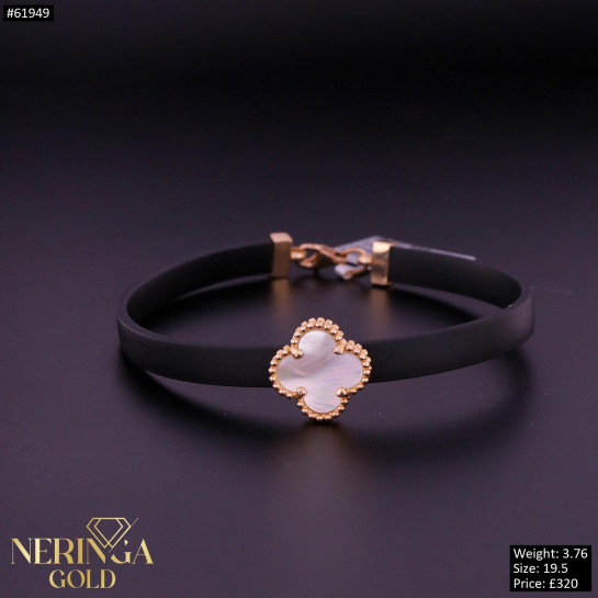 Rose rubber gold rubber bracelet #61949