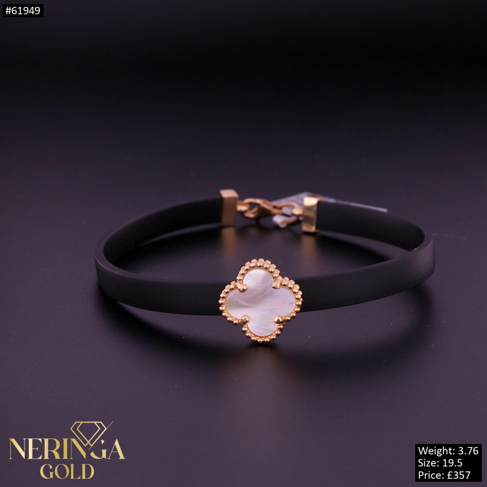 Rose rubber gold rubber bracelet #61949