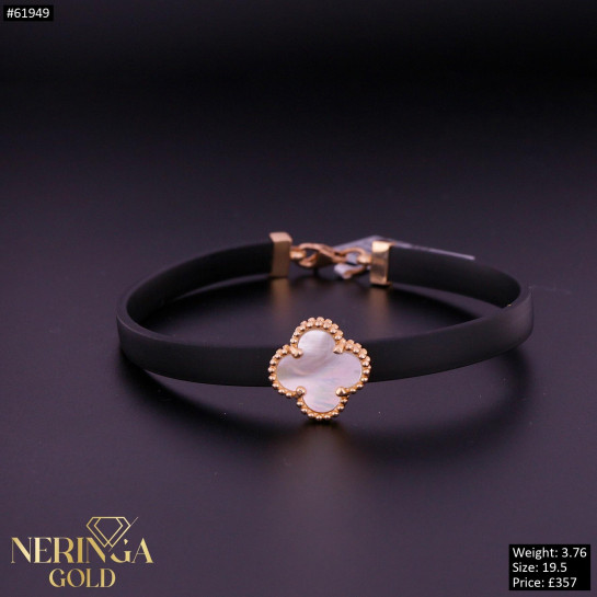 Rose rubber gold rubber bracelet #61949