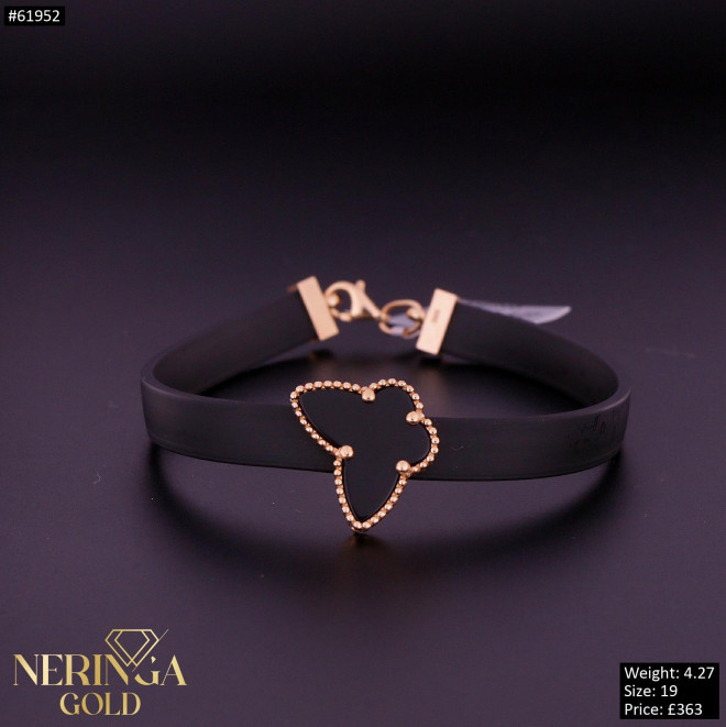 Rose rubber gold rubber bracelet #61952