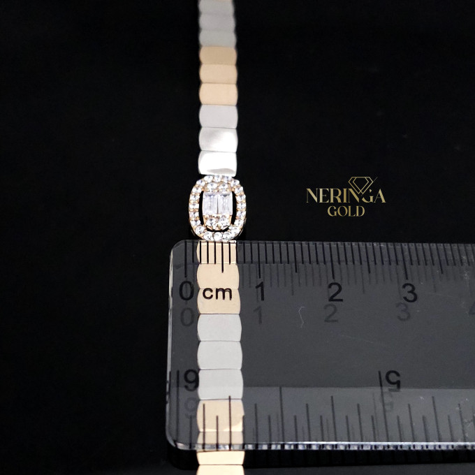 White rose gold bracelet #61809