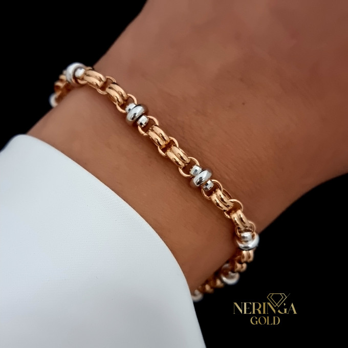 White rose gold bracelet #61795