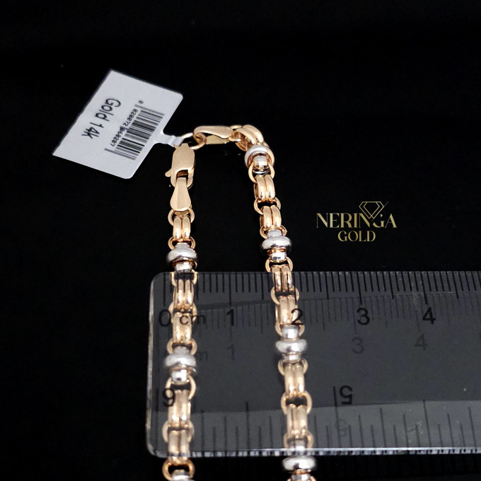 White rose gold bracelet #61795