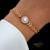 Rose gold bracelet #61821