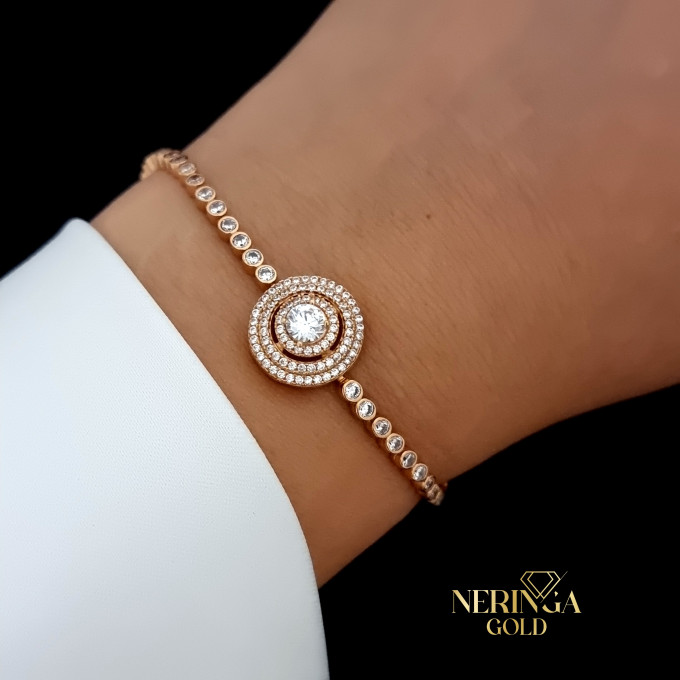 Rose gold bracelet #61813