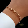White rose gold bracelet #61863