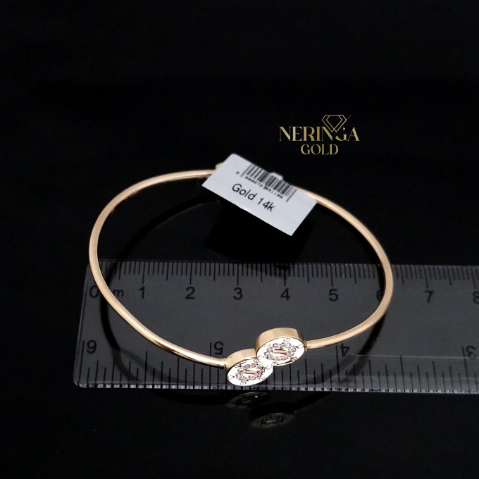 Rose gold hoop bracelet #61774