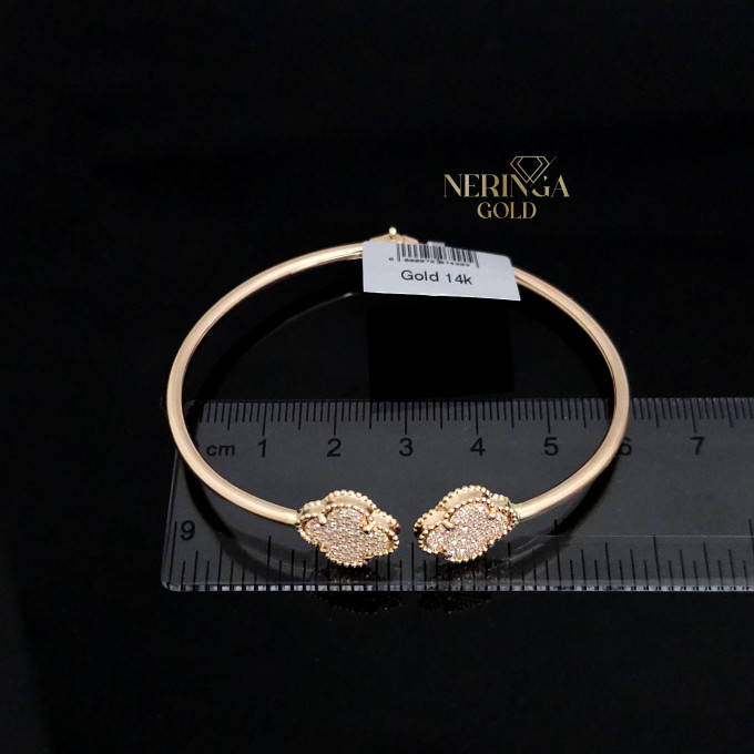 Rose gold hoop bracelet #61773