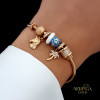 Rose gold hoop bracelet #61778
