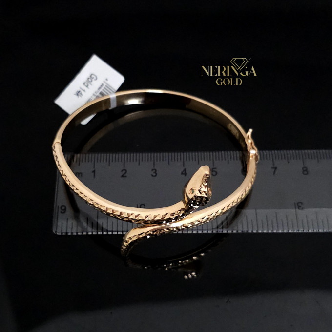 Rose gold hoop bracelet #61775