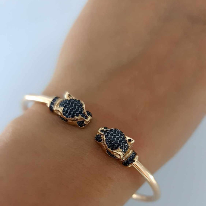 Rose gold hoop bracelet #61776
