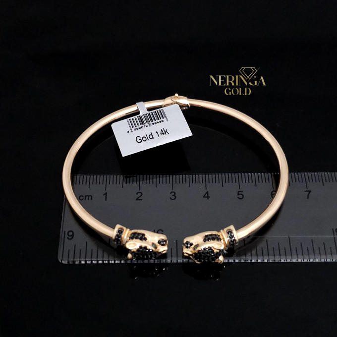 Rose gold hoop bracelet #61776