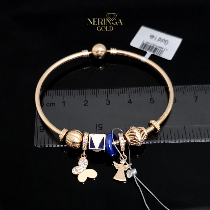 Rose gold hoop bracelet #61777
