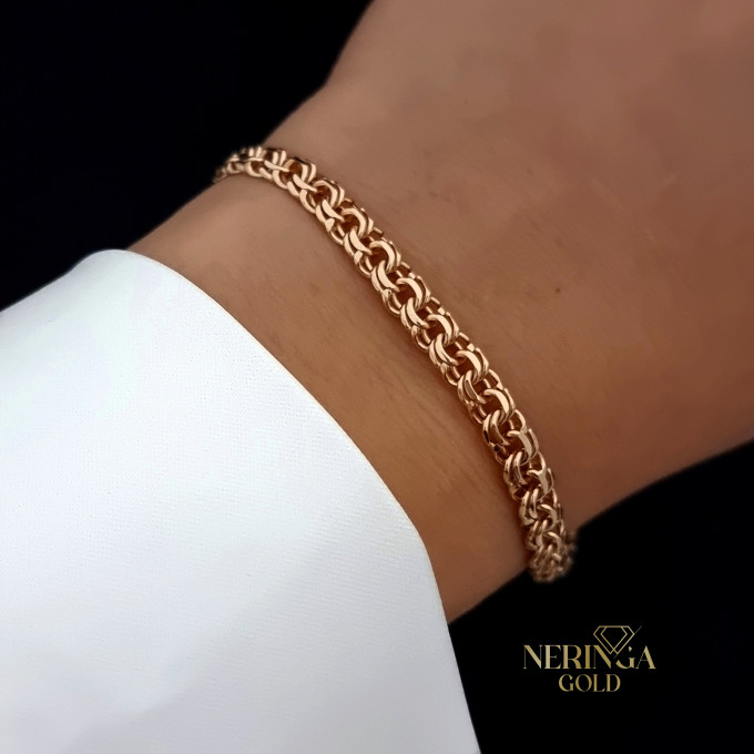 Rose gold full-bodied bracelet #61790