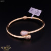 Rose gold hoop bracelet #61772