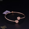 Rose gold hoop bracelet #61774