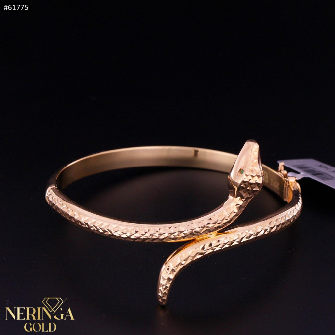 Rose gold hoop bracelet #61775
