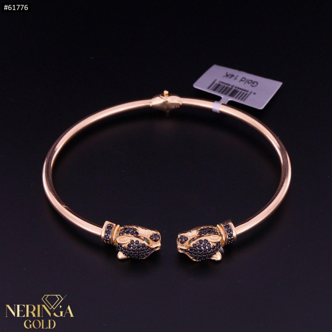 Rose gold hoop bracelet #61776