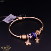 Rose gold hoop bracelet #61777