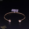 Rose gold hoop bracelet #61779