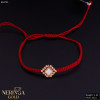 Rose red color cord gold thread bracelet #62791 Rose red color cord gold thread bracelet #62791