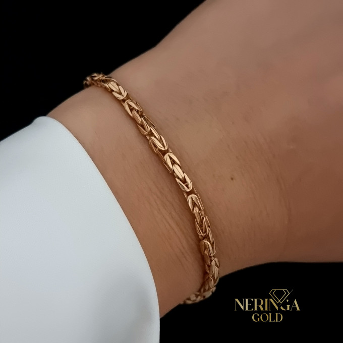 Rose gold full-bodied bracelet #62413