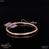Rose gold hoop bracelet #62727