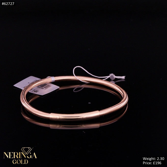 Rose gold hoop bracelet #62727