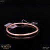 Rose gold hoop bracelet #62728