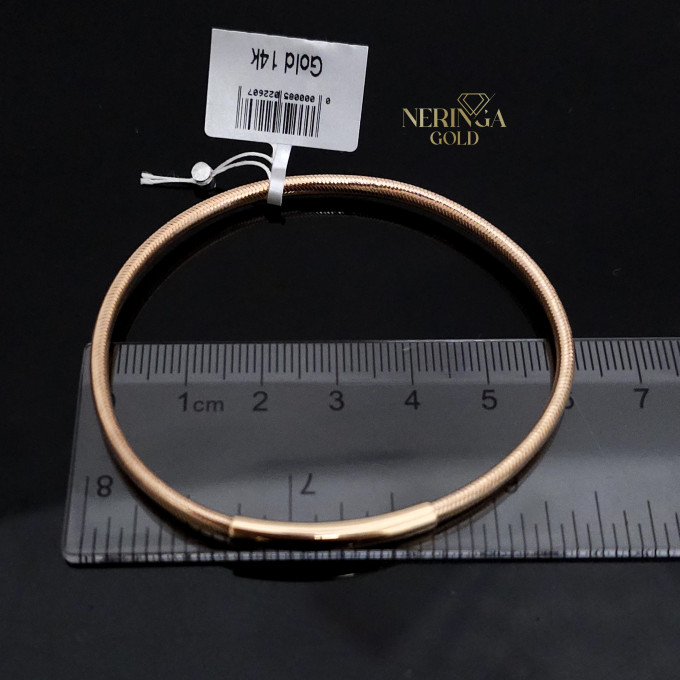 Rose gold hoop bracelet #62723