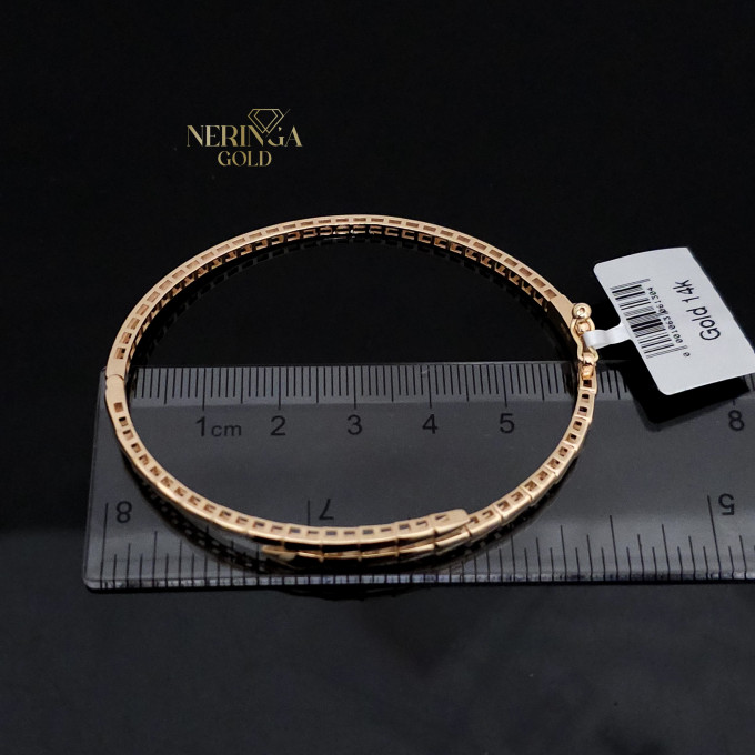 Rose gold hoop bracelet #62387