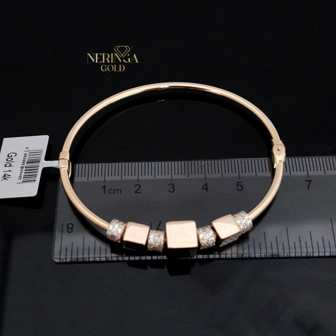 Rose gold hoop bracelet #63706