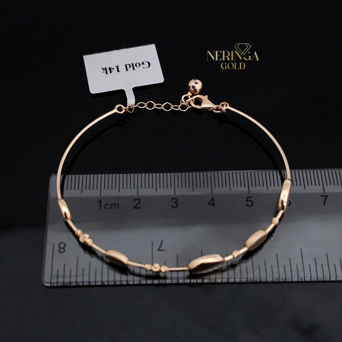Rose gold hoop bracelet #62947