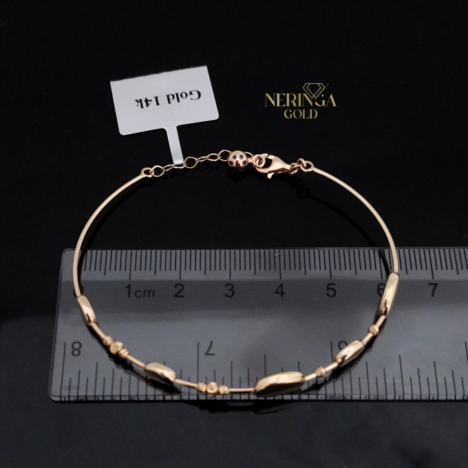 Rose gold hoop bracelet #62945